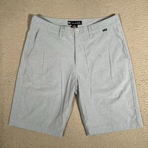 Travis Mathew Shorts‎ Mens 33 Blue Hybrid Golf Casual Preppy Performance Logo